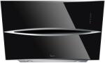 Baraldi Hota design Baraldi Surf 01SUR090BL80, 90 cm, 800 m3/h, sticla neagra (01SUR090BL80) - techstore Hota