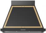 ILVE Hota decorativa Ilve Nostalgie ABN90, 90 cm, 1 motor, 4 viteze, 750 m3/h, clasa A, negru mat Hota