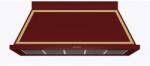 ILVE Hota decorativa Ilve Nostalgie ABN150 , 150 cm, 1 motor, 4 viteze, 750 m3/h, clasa A, rosu burgundy (ABN150) Hota