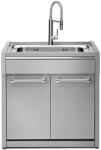 Steel Cucine Masca Cu Chiuveta Bucatarie Steel G9s-l1g, 2 Usi, Inox