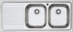 Barazza Chiuveta Bucatarie Barazz B_fast 1lfs12s, Cu 2 Cuve + Picurator / Stanga, Incasso, Inox (1lfs12s) Chiuveta