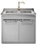 Steel Cucine Masca Cu Chiuveta Bucatarie Steel Ascot A9s-l2, 2 Cuve, 2 Usi (a9s-l2)