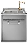Steel Cucine Masca Cu Chiuveta Bucatarie Steel Ascot A7s-l2, 1 + 1/2 Cuve (a7s-l2) Chiuveta