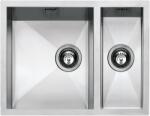 Barazza Chiuveta Bucatarie Barazza Quadra Raggio 0 1q642i, Cu 1+1/2 Cuve, Filotop / Semifilo, Inox (1q642i) Chiuveta
