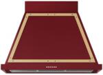 ILVE Hota decorativa Ilve Nostalgie ABN90, 90 cm, 1 motor, 4 viteze, 750 m3/h, clasa A, rosu burgundy Hota