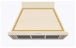 ILVE Hota decorativa Ilve Nostalgie ABN100, 100 cm, 1 motor, 4 viteze, 750 m3/h, clasa A, alb antic (ABN100) Hota