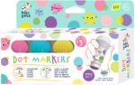 AVENIR Set 5 carioci lavabile Dot Markers - culori pastel, Haku Yoka (CP233116)