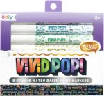 OOLY Carioci cu vopsea Vivid Pop! - set de 8, metalic (130-119)