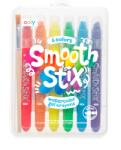 Ooly Creioane acuarela cu gel, Smooth Stix, set 6 culori (133-090)
