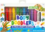 OOLY Creioane pictura pentru fata si piele, Body Doodlers, set de 12 (133-116)