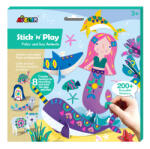 AVENIR Joc creativ Stick'N'Play cu scene 3D si stickere repozitionabile - Animale polare si marine (CH221842)