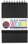 OOLY Caiet schite A5 hartie neagra, 75 file, 110 gr/mp , coperta DIY (118-102)