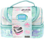 Nice Lunch box Girabrilla - cutie termică matlasată cu paiete reversibile și interior impermeabil (NC19022)