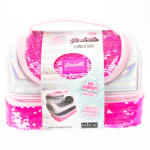 Nice Lunch box Girabrilla - cutie termică matlasată cu paiete reversibile și interior impermeabil (NC19021)