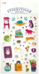Ooly Abtibilduri vinil transparent Stickiville Quirky Cats (120-150)