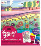 Ooly Set artistic cu acuarele DIY - Scenic Hues - Flori și grădini (161-101)