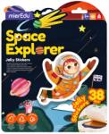mierEdu Set creativ cu stickere moi reutilizabile - Exploratorul spațiului (ME265)