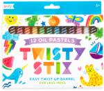 OOLY Creioane pictura cu ulei, Twisty Stix, set 12 culori (133-095)