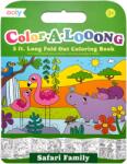 Ooly Album de colorat cu lungime 1, 5 m - fata-verso, Color-A-Looong - Expeditie Safari (118-310) - kidstory