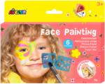 AVENIR Trusa make-up pictura fata cu sabloane incluse - sase culori non-alergice - flori si fluturi (BTS236030)
