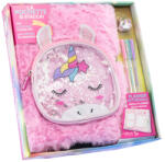 Nice Agendă gigant Girabrilla - Unicorn Magic, cu copertă pufoasă și poșetă detașabilă (NC16012)