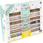 Nice Kit creativ DIY - coliere și brățări cu mărgele mix aurii, Perline ABC (NC87048)