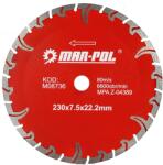 MAR-POL Disc diamantat RED 230x7.5x22.2mm 14222 (M08736) Disc de taiere