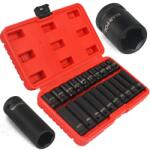MAR-POL Set chei tubulare forjate 20 bucăți 1/2" 10-19mm 12865 (M58259) Set capete bit, chei tubulare