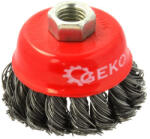 GEKO Perie de sârmă cupă - sârmă împletită 100mm M14 01533 (G00592)