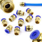 Mar-Pol Set de racorduri filetate pentru furtun de aer 1/4" 8mm 10 buc 40428 (M66575)