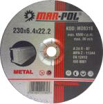 VERKE Disc de șlefuit pentru metal 230mm x 6, 4mm x 22, 2mm 05443 (V44143) Disc de taiere