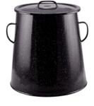 Perfect Home Vas de grăsime cu suprafață emailată 30L 30cm negru 54258 (10460)