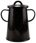 Perfect Home Recipient de unt cu suprafață emailată 2L 12cm negru 54248 (10445)