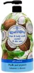Naturaphy Gel de duș și șampon 2în1 nucă de cocos și aloe vera Naturaphy 1000ml 30068 (5908311416631)