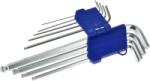 DEGET Set chei hexagonale lungi cu cap rotunjit 1.5 - 10mm 9 piese 09914 (V35505) Cheie imbus