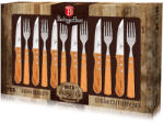 Berlinger Haus Set de 12 cuțite și furculițe pentru friptură, Wood 54322 (BH/2105N) Tacam