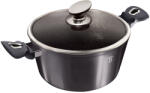 Berlinger Haus Oală marmorată cu capac 30cm METALLIC LINE CARBON PRO EDITION 19325 (BH/6924)