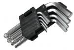 DEGET Set chei hexagonale cu cap rotunjit 1.5 - 10mm 9 piese 09911 (V35503) Cheie imbus