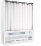  Lumânare conică albă - set de 40 buc 74006 (5906927340005)