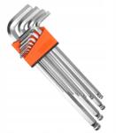 Mar-Pol Set chei hexagonale lungi cu cap rotunjit 1, 5-14mm 12 piese 15678 (M66432) Cheie imbus