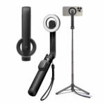 Spigen Selfie Stick Spigen S571W Bluetooth Universal cu Cleme Negru (sup/372779)