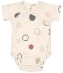 Lassig Бебешко боди с къс ръкав Lassig - Gots, 62/68 cm, 3-6 м, Circles Offwhite (4042183426341) - ozone