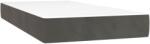 vidaXL sötétszürke bársony zsebrugós ágymatrac 80x220x20 cm 13.8 kg (4016595VidaXL)
