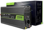 Green Cell INV10 áramátalakító és inverter Automatikus 2000 W Fekete