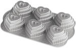 Nordic Ware Sütőforma 6 emeletes szívhez Tiered Heart Bundt® ezüst Nordic Ware (NW90937)