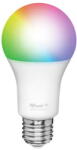 Trust Bec LED inteligent Trust WiFi RGBCW E27, luminozitate 806 lm, clasa energetica A+, Alb si colorat (71281)