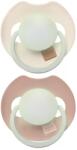LOVI Prime Világító Dinamikus szilikon cumi 18hó+ Ivory/Blush 2db (5903407176376)