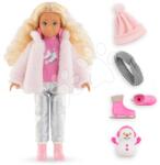Corolle Păpușa Valentine in the Mountain Set Girls Corolle cu păr blond creț 28 cm 4 accesorii de la 4 ani (COc) Papusa