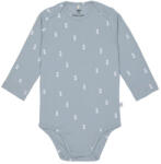 Lassig Бебешко боди с дълъг ръкав Lassig - Blocks, 86/92 cm, 12-24 м, Light Blue (4066239101082) - ozone