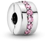 PANDORA Moments Colours 791972PCZ Rózsaszín szikrázó sor klip charm (Ag925/1000, 2, 8 g)
